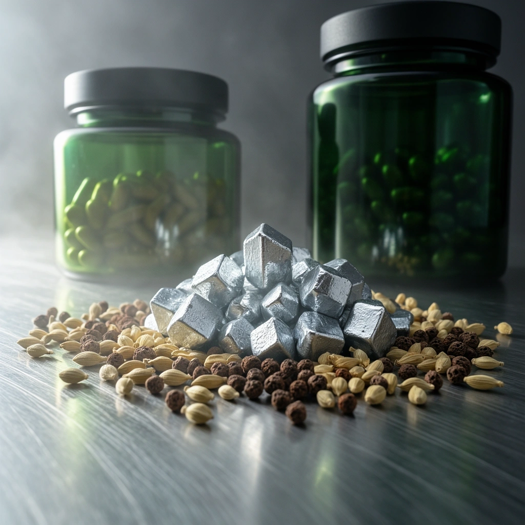 Raw unrefined mineral elements